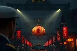 《山海邮差》封面：山道上的邮差背影与翻涌云海